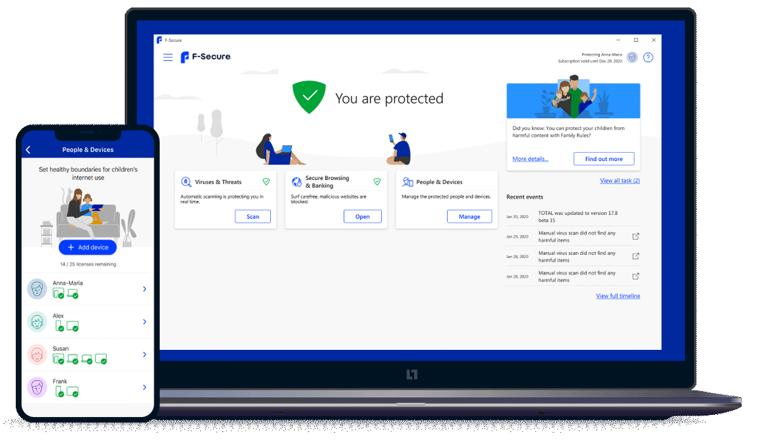 Share F-Secure Without Sharing Passwords