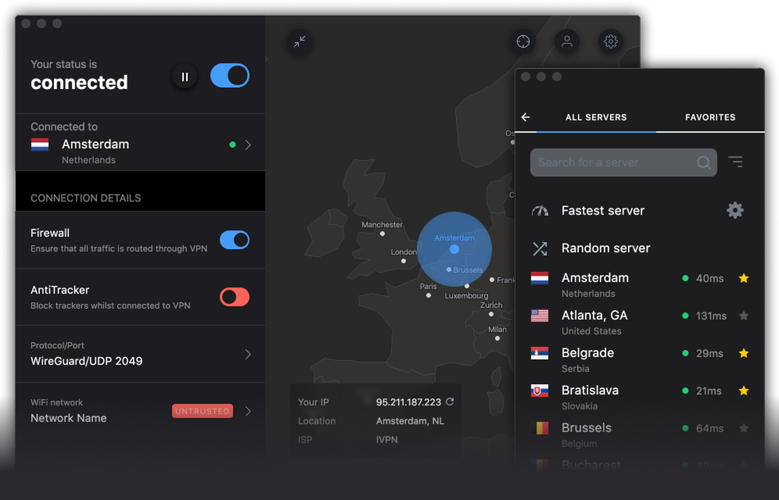 无需分享密码即可分享 IVPN