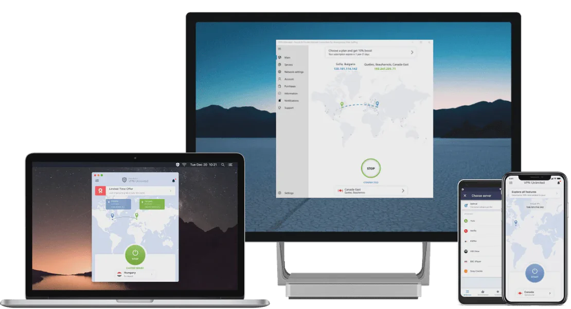 无需共享密码即可共享 VPN Unlimited