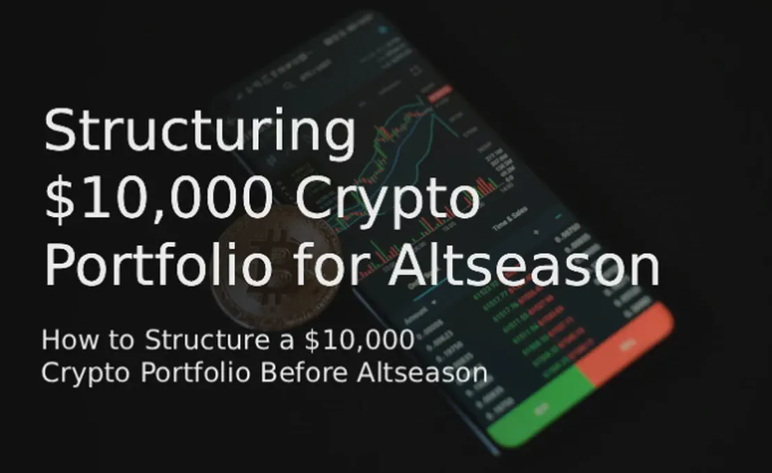 Newbie Must-Watch: How to Structure a $10,000 Crypto Portfolio Before Altseason