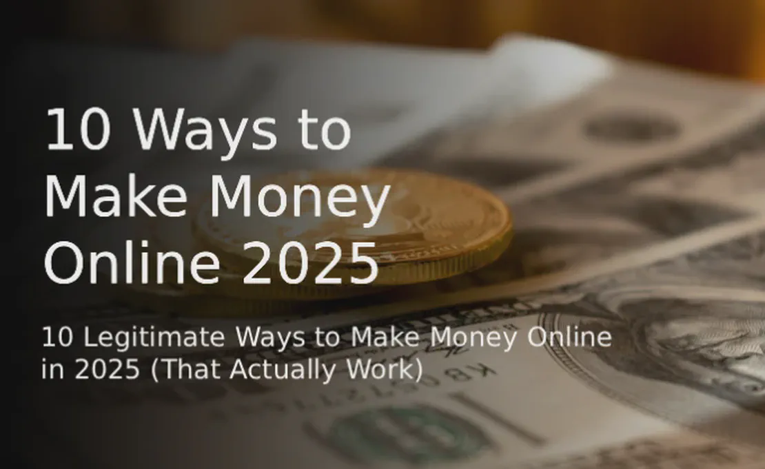 10 Legitimate Ways to Make Money Online in 2025 (That Actually Work)