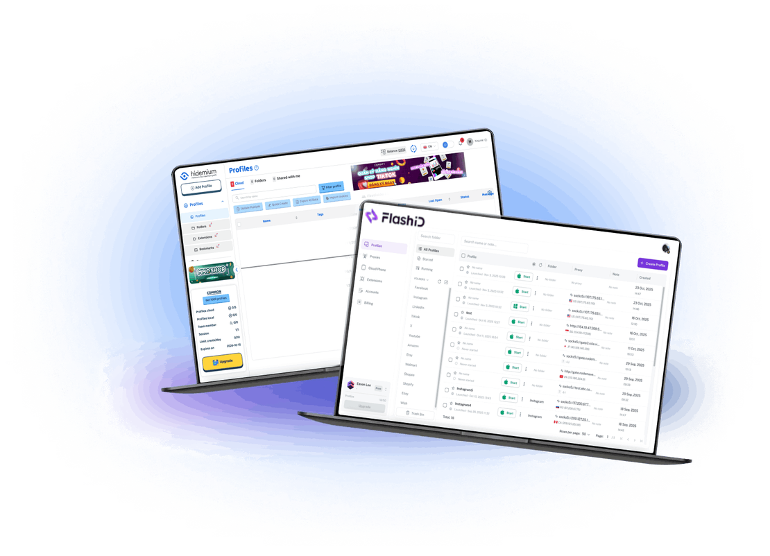 FlashID vs. Hidemium browser