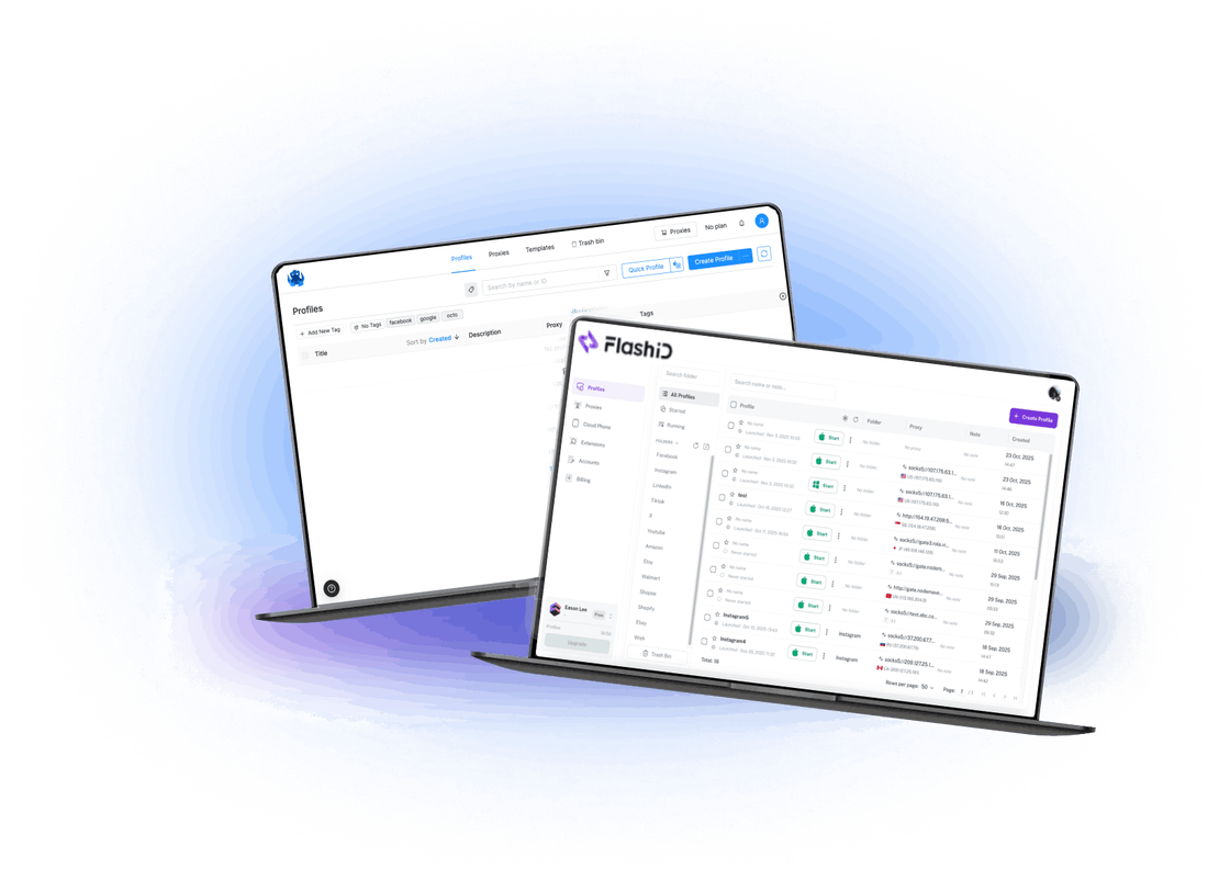 FlashID проти Octo Browser