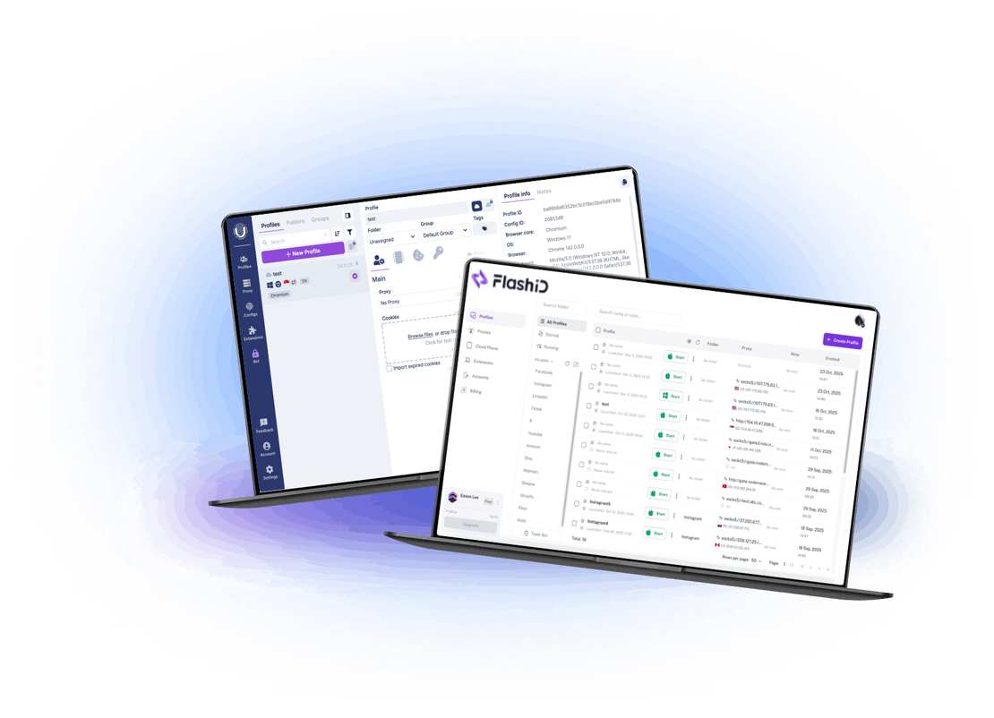 FlashID проти браузера Undetectable.io
