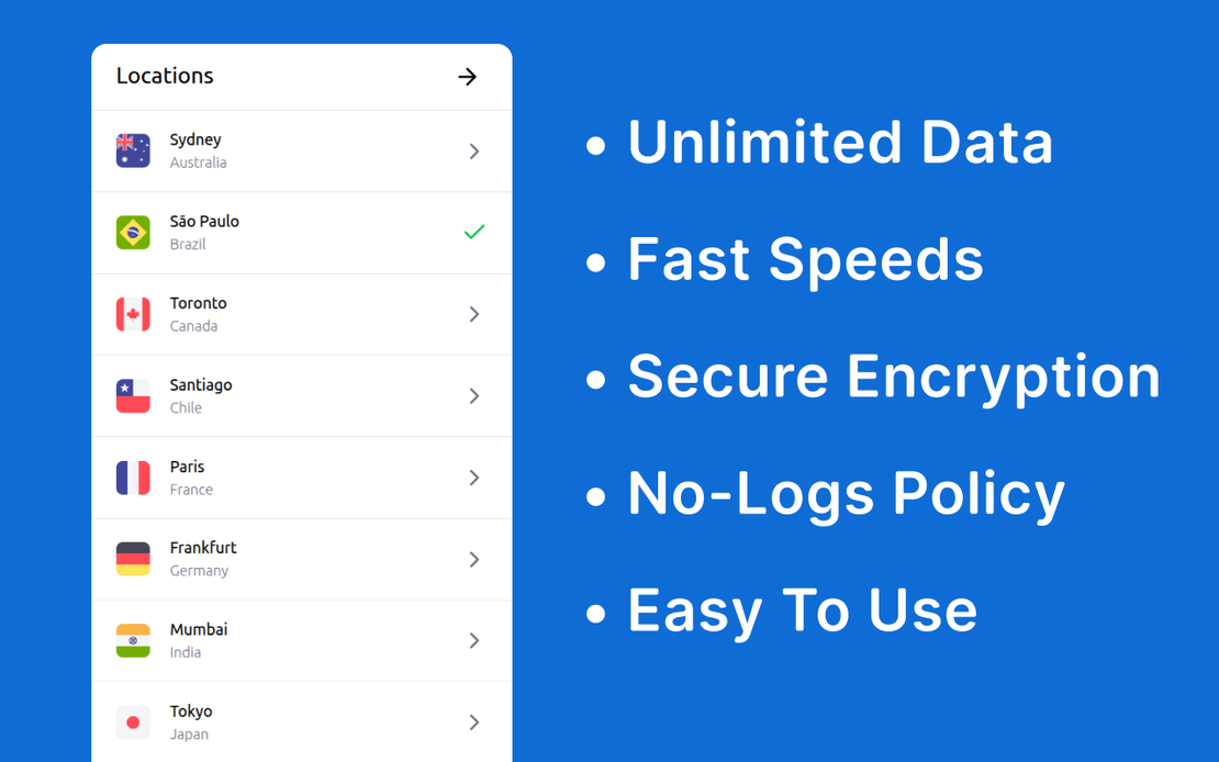 快速、安全且无限的 VPN 代理