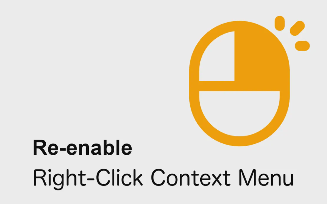 Recupere o Controle com o Allow Right-Click