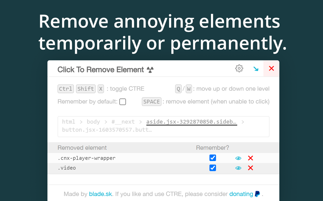 Миттєво видаляйте відволікаючі елементи