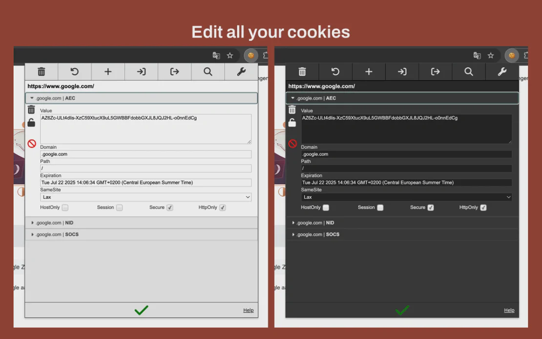 Розширене керування файлами cookie