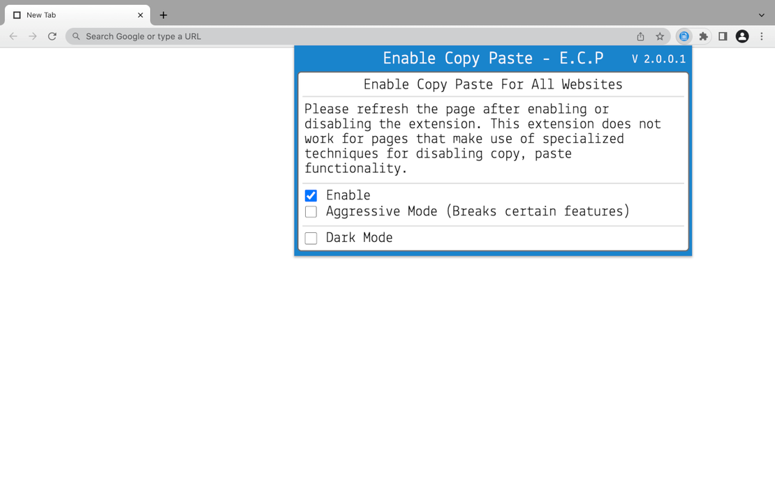 Разблокируйте копирование-вставку повсюду