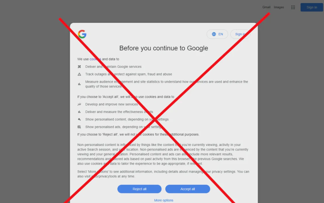 Pare com os Inômodos de Consentimento de Cookies