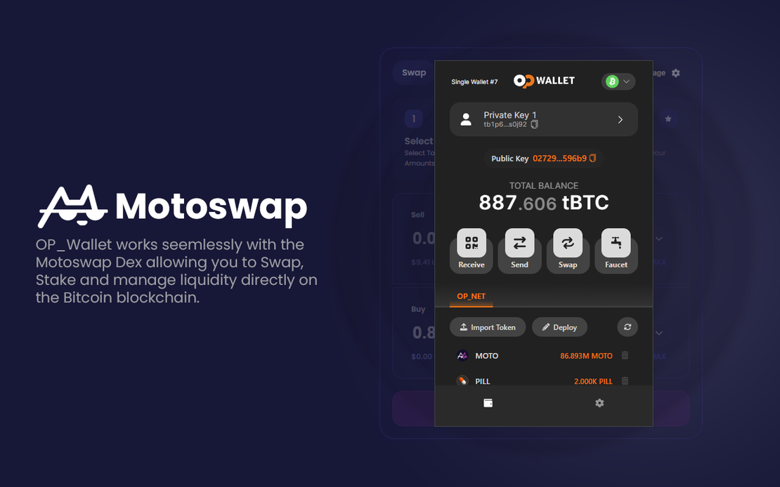 Seamless OP_NET Token Management