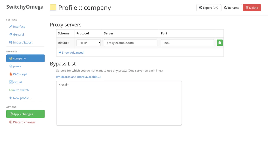 Легке управління проксі