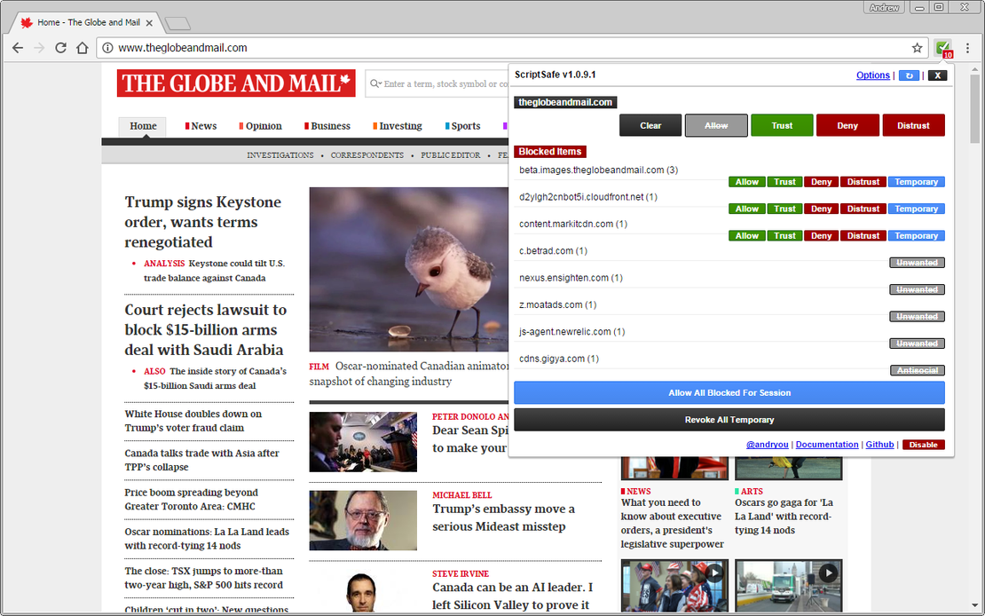 Ultimate Web Security Control