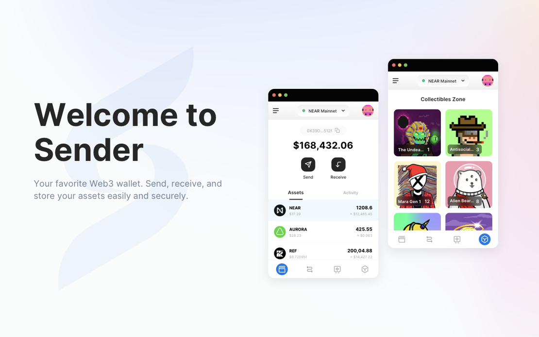 加密货币 & NFT 的安全 Web3 钱包