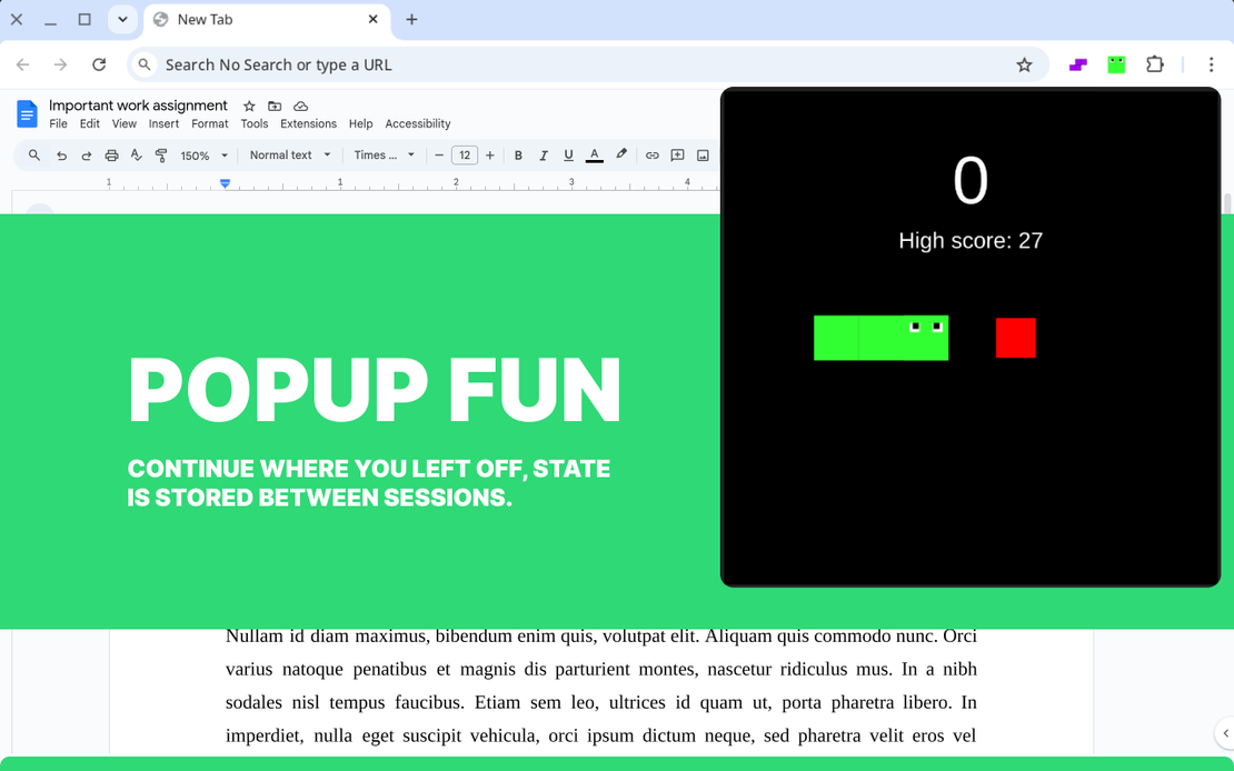 Класична гра Змійка у спливаючому вікні