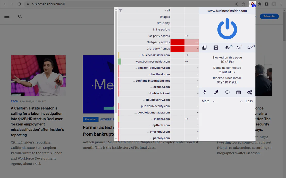 Эффективная блокировка контента