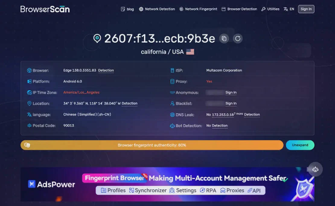 BrowserScan
