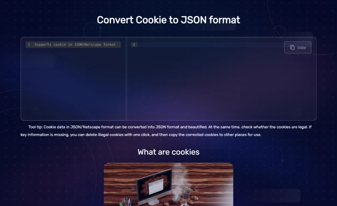 Online Cookie Converter: JSON to Netscape Format