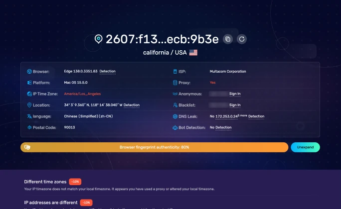 Fingerprint Menu Fingerprint Checker