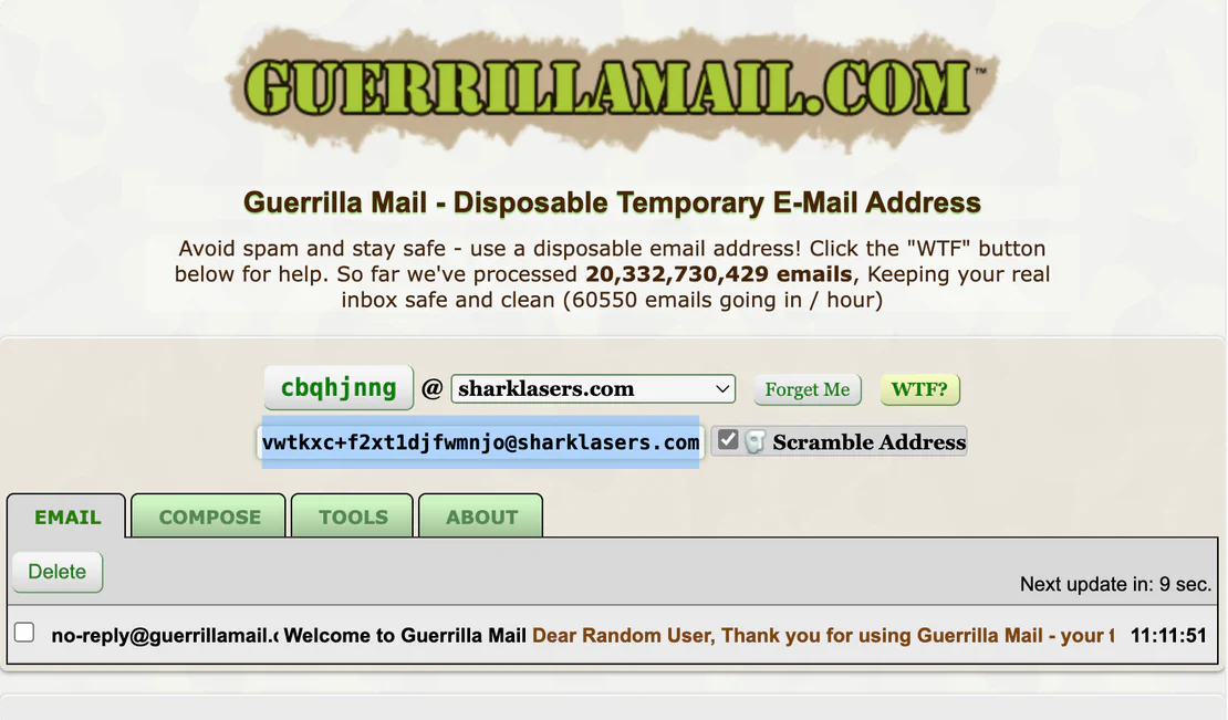 Guerrilla Mail