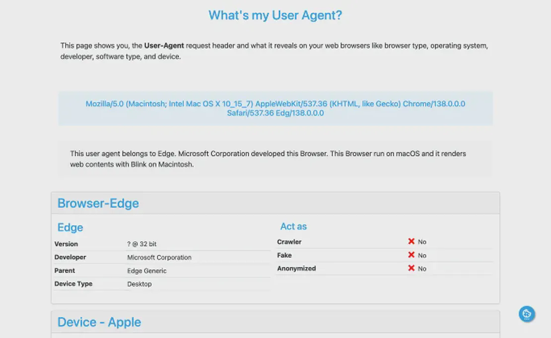UserAgents.io