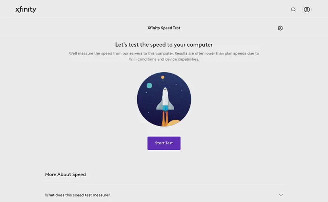 Xfinity Speed Test
