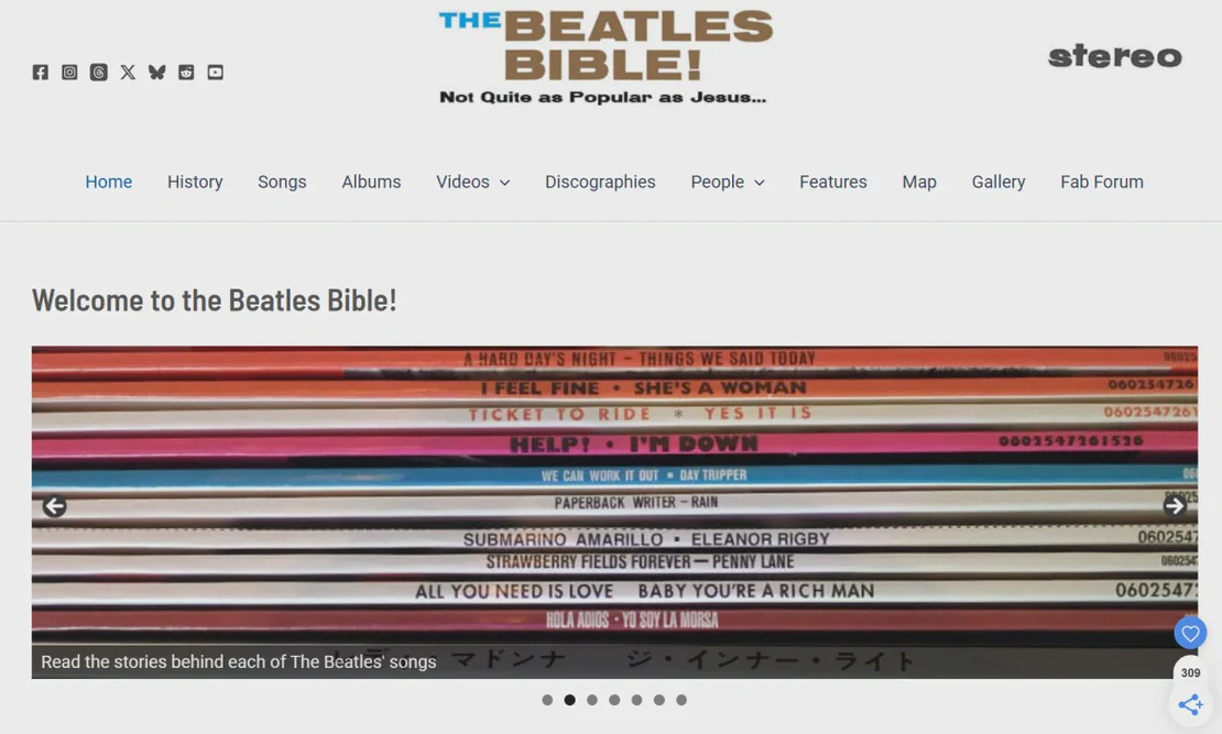 Nhiều tài khoản Beatles Bible