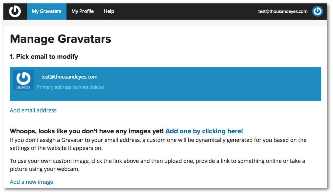 Multiple Gravatar Accounts