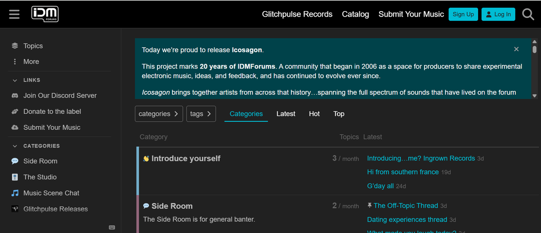 Multiple IDM Forums Accounts