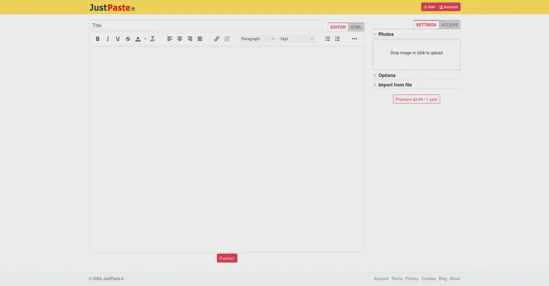 安全管理多个 Justpaste.it 账号