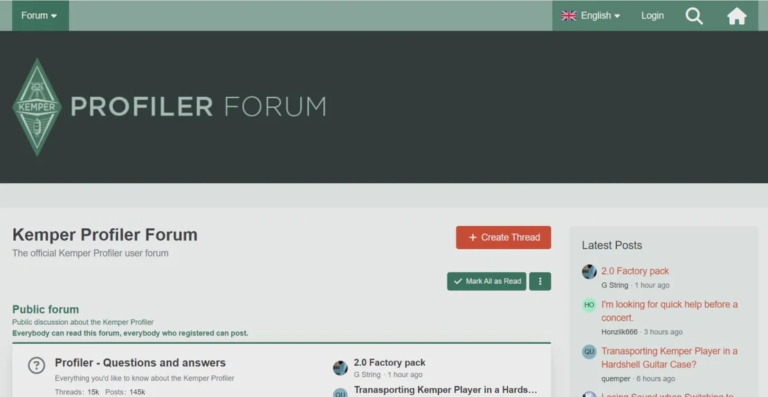 Multiple Kemper Profiler Forum Accounts
