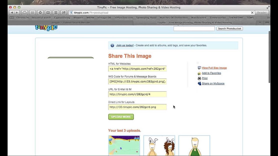 Multiple Tinypic Accounts