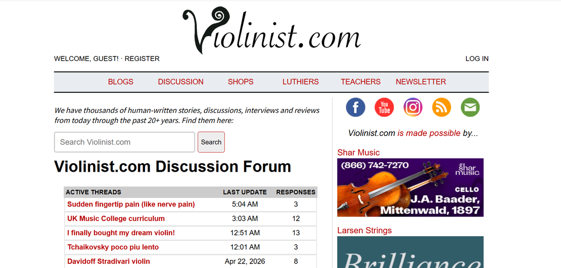 Несколько аккаунтов Violinist