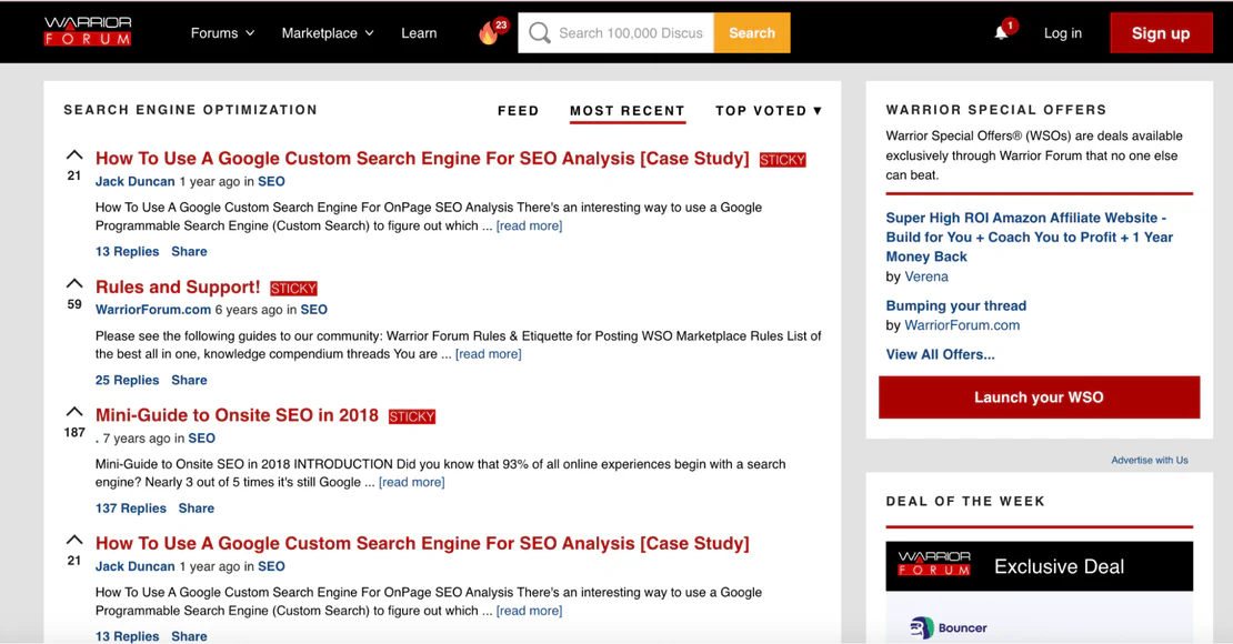 多个 Warrior Forum 账户